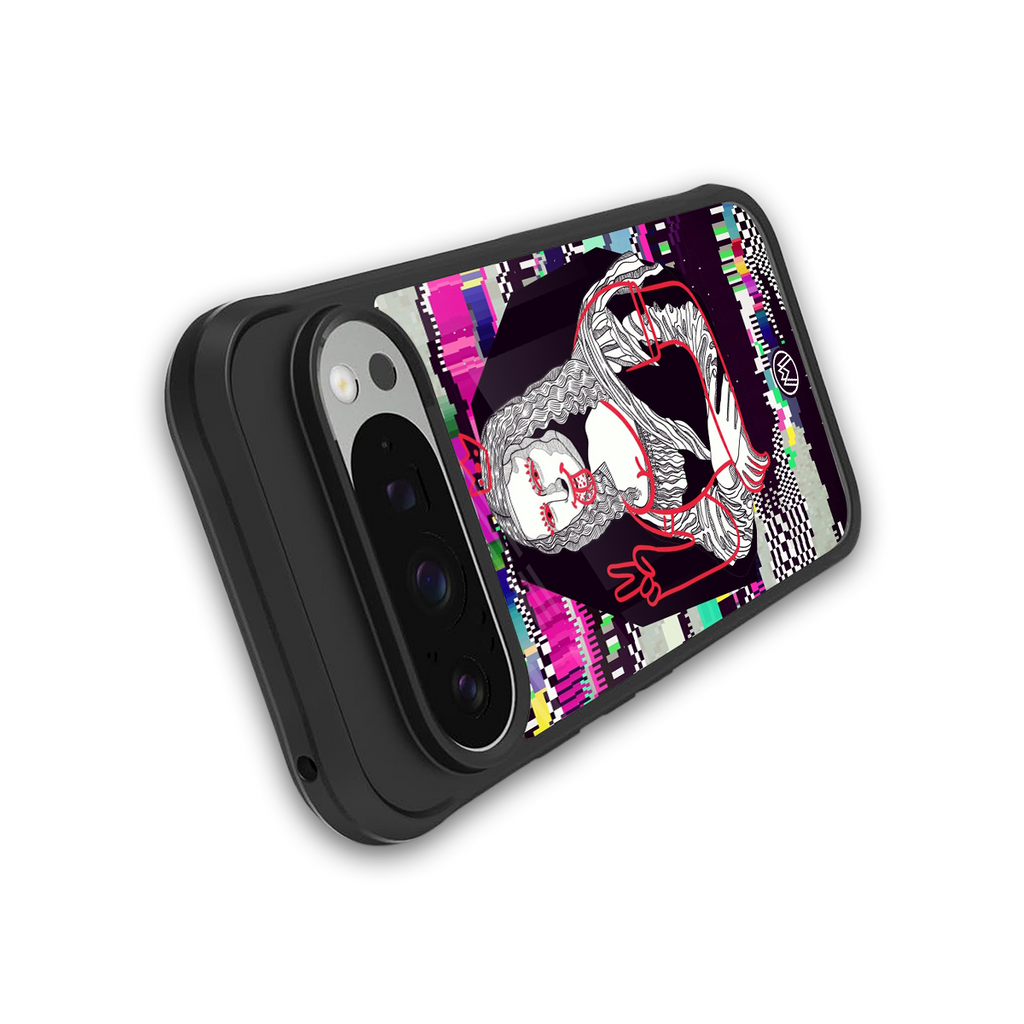 mona remix back phone cover | glass case for google pixel 9 pro