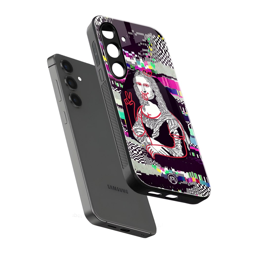 mona remix back phone cover | glass case for samsung galaxy s24 plus