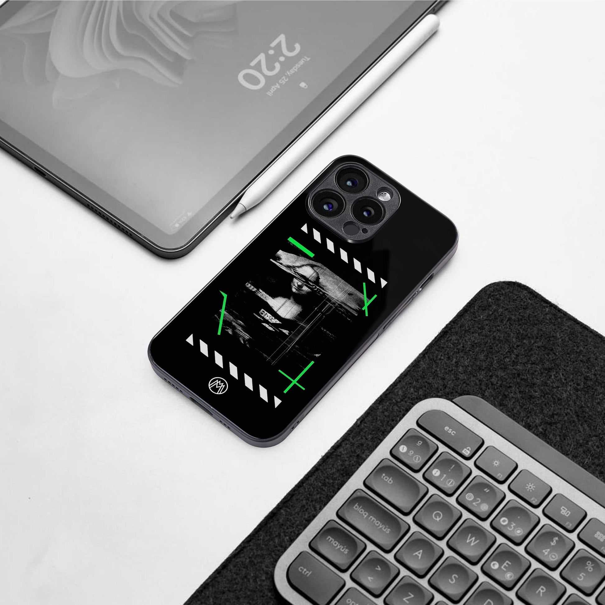 mona lisa art back phone cover | glass case for oneplus nord ce 3