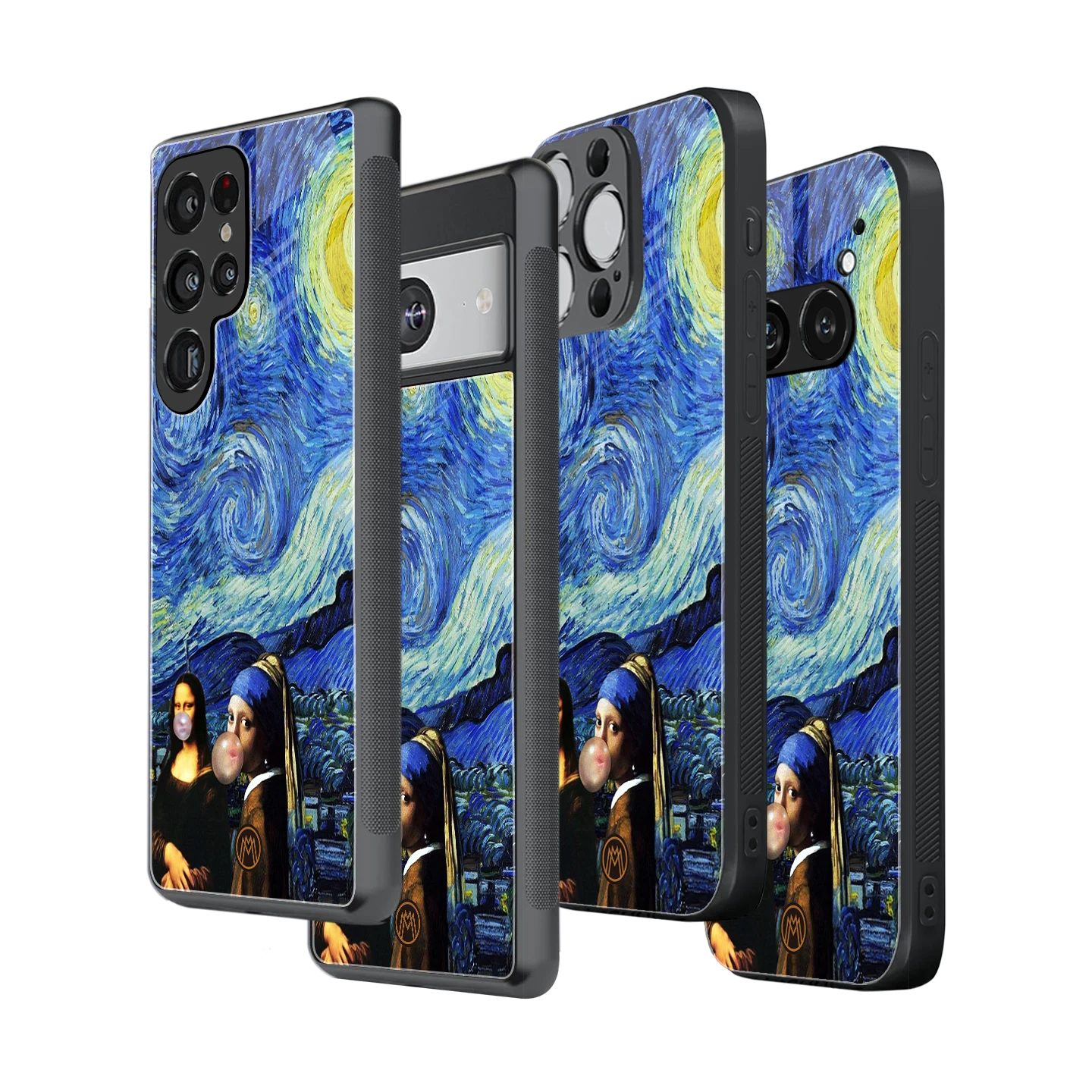 Stylish Glass Back Case for All Smartphones – iPhone, Samsung, OnePlus, Pixel, Redmi, Oppo, Vivo, Motorola