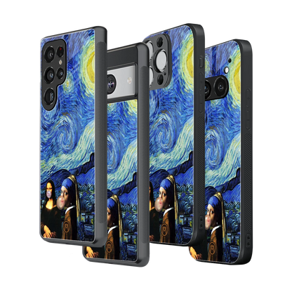 Stylish Glass Back Case for All Smartphones – iPhone, Samsung, OnePlus, Pixel, Redmi, Oppo, Vivo, Motorola