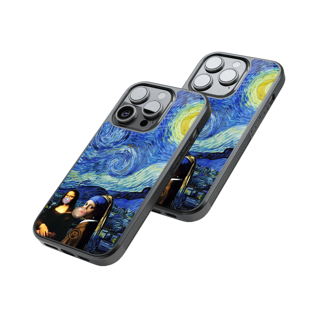 Protective Glass Back Phone Case Compatible with iPhone, Samsung, OnePlus, Pixel & More