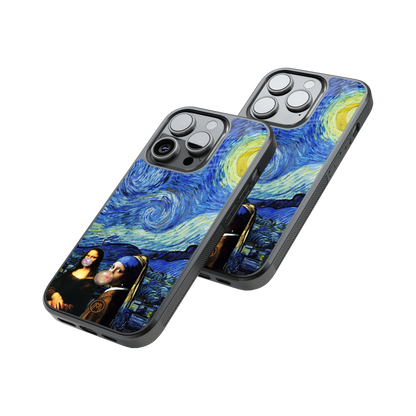 Protective Glass Back Phone Case Compatible with iPhone, Samsung, OnePlus, Pixel & More