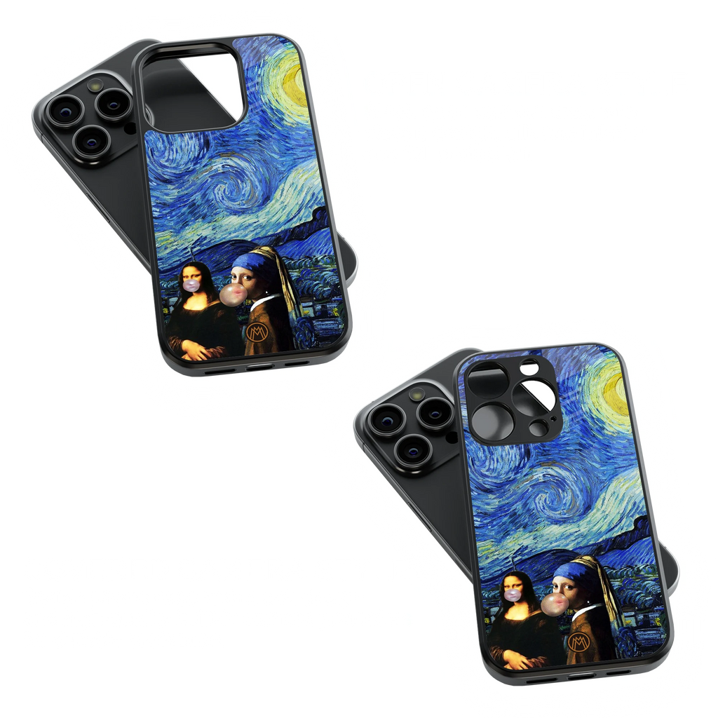 Trendy Glass Back Mobile Case for iPhone, Samsung, Redmi, OnePlus, Google Pixel, Motorola