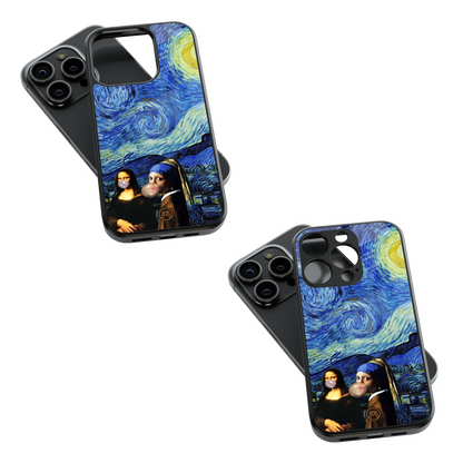 Trendy Glass Back Mobile Case for iPhone, Samsung, Redmi, OnePlus, Google Pixel, Motorola
