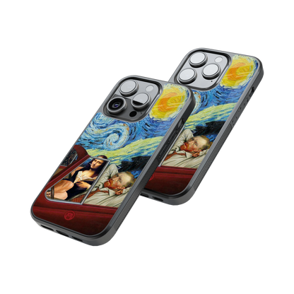 Protective Glass Back Phone Case Compatible with iPhone, Samsung, OnePlus, Pixel & More