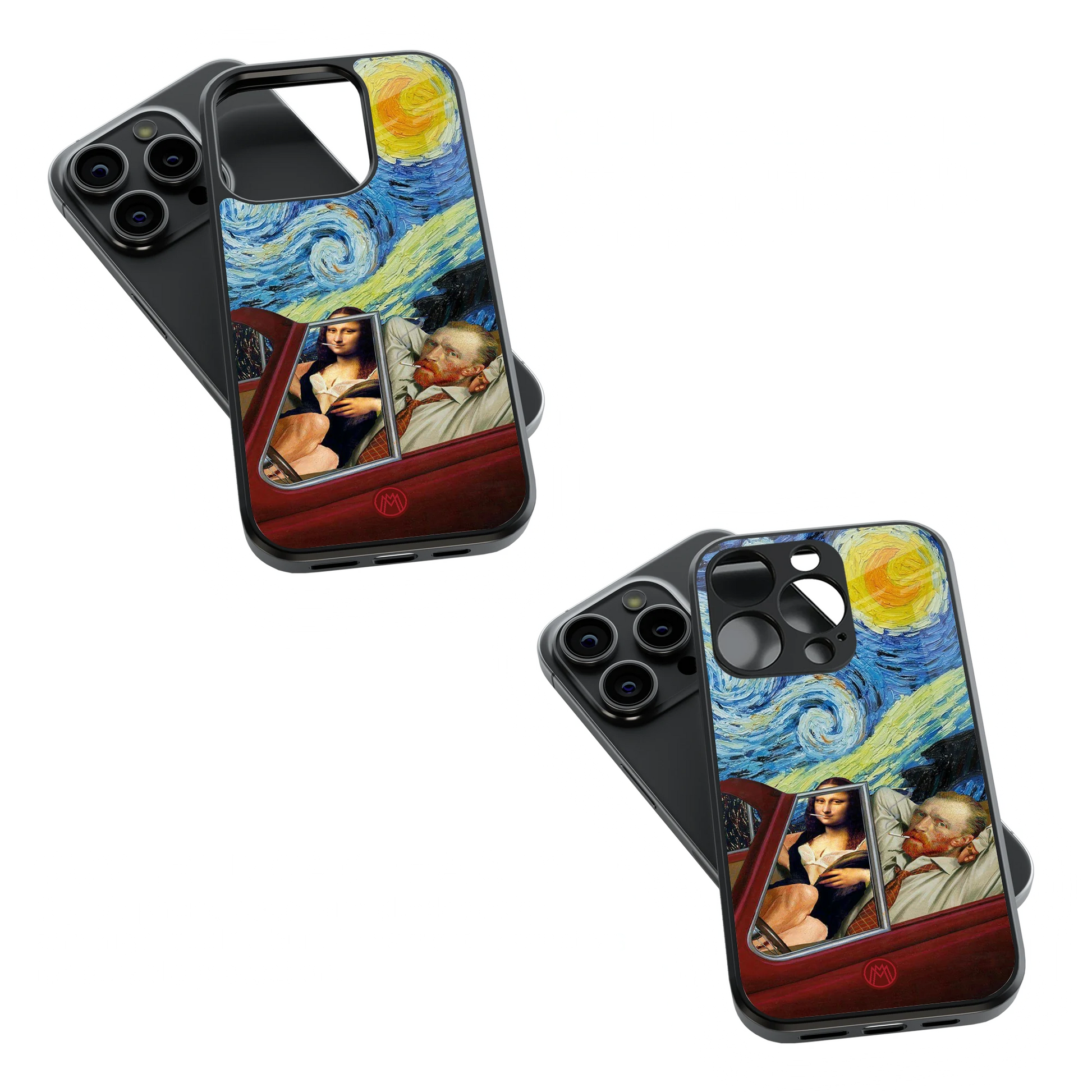 Trendy Glass Back Mobile Case for iPhone, Samsung, Redmi, OnePlus, Google Pixel, Motorola