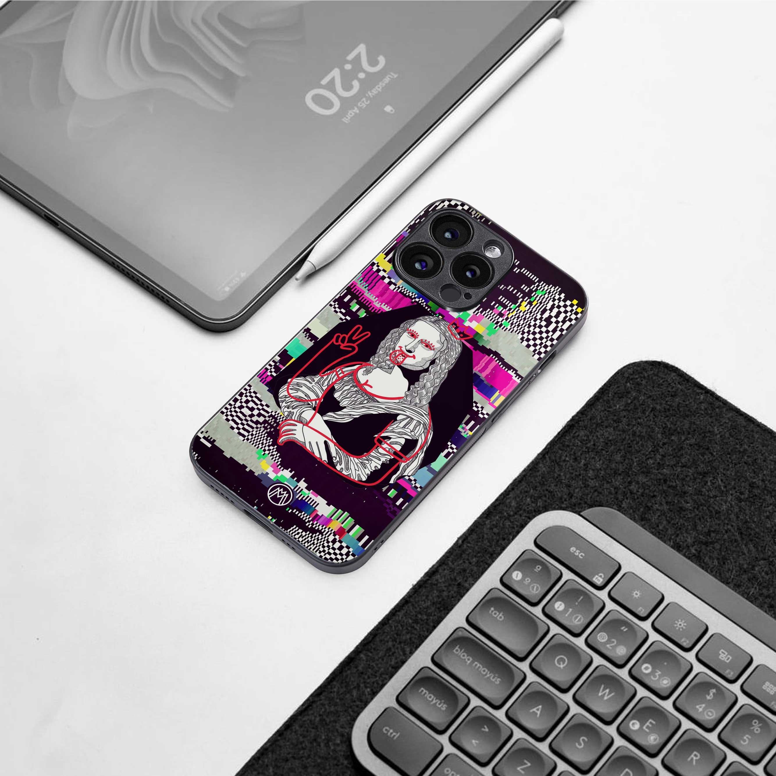 mona remix back phone cover | glass case for nothing phone 2