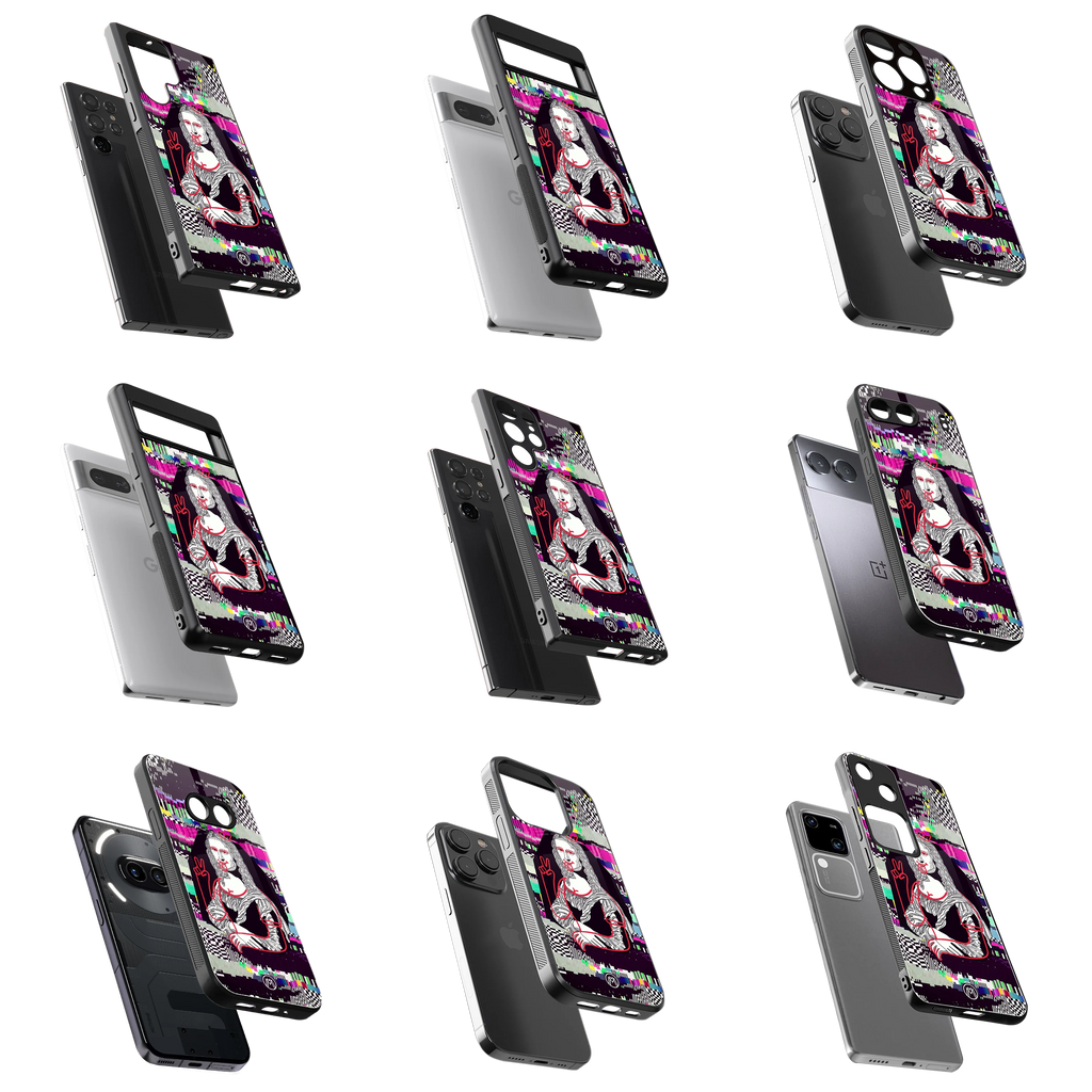 Durable Glass Back Mobile Case for iPhone, Samsung, OnePlus, Google Pixel, Redmi, Vivo, Oppo