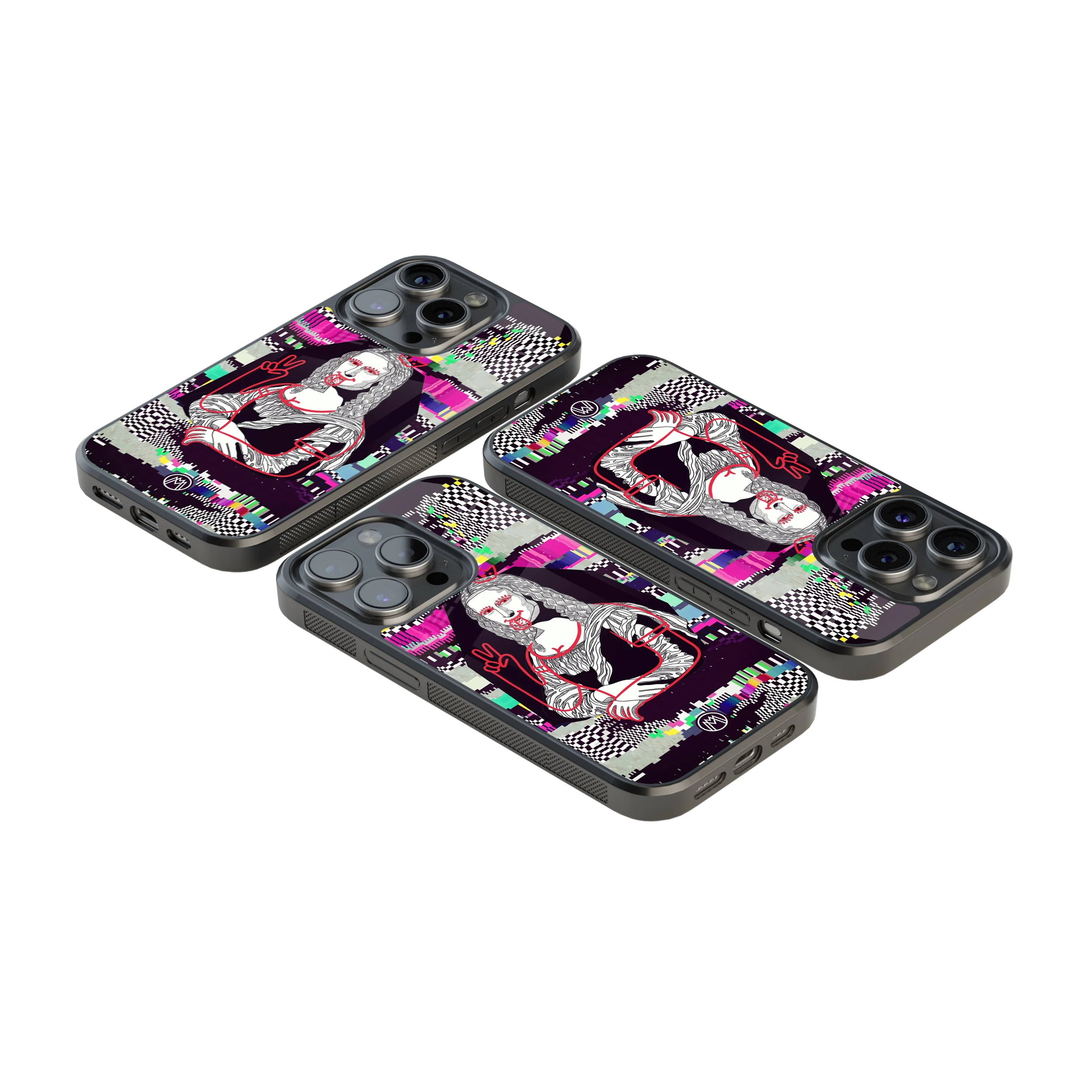 Luxury Glass Back Mobile Cover for iPhone, Samsung Galaxy, OnePlus, Pixel, Redmi & More