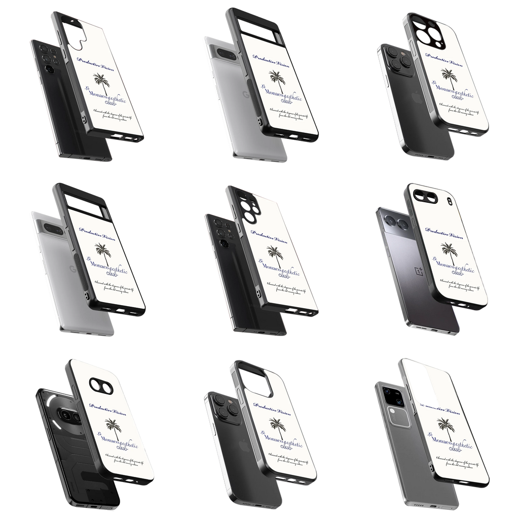Durable Glass Back Mobile Case for iPhone, Samsung, OnePlus, Google Pixel, Redmi, Vivo, Oppo