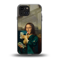 money lisa back phone cover | glass case for iphone 13 mini