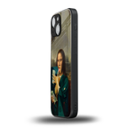 money lisa back phone cover | glass case for iphone 13 mini