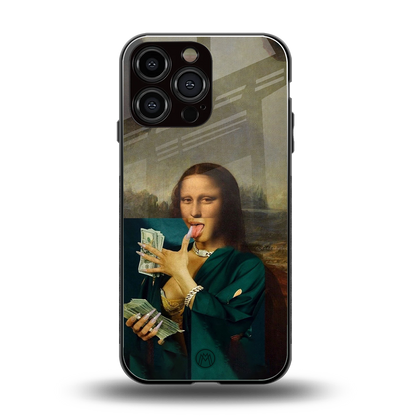 money lisa back phone cover | glass case for iphone 13 pro max