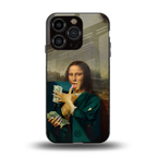 money lisa back phone cover | glass case for iphone 13 pro