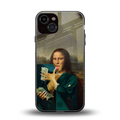 money lisa back phone cover | glass case for iphone 13