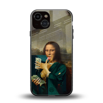 money lisa back phone cover | glass case for iphone 13