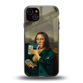 money lisa back phone cover | glass case for iphone 14 plus