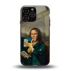 money lisa back phone cover | glass case for iphone 14 pro max