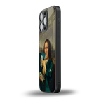 money lisa back phone cover | glass case for iphone 14 pro max