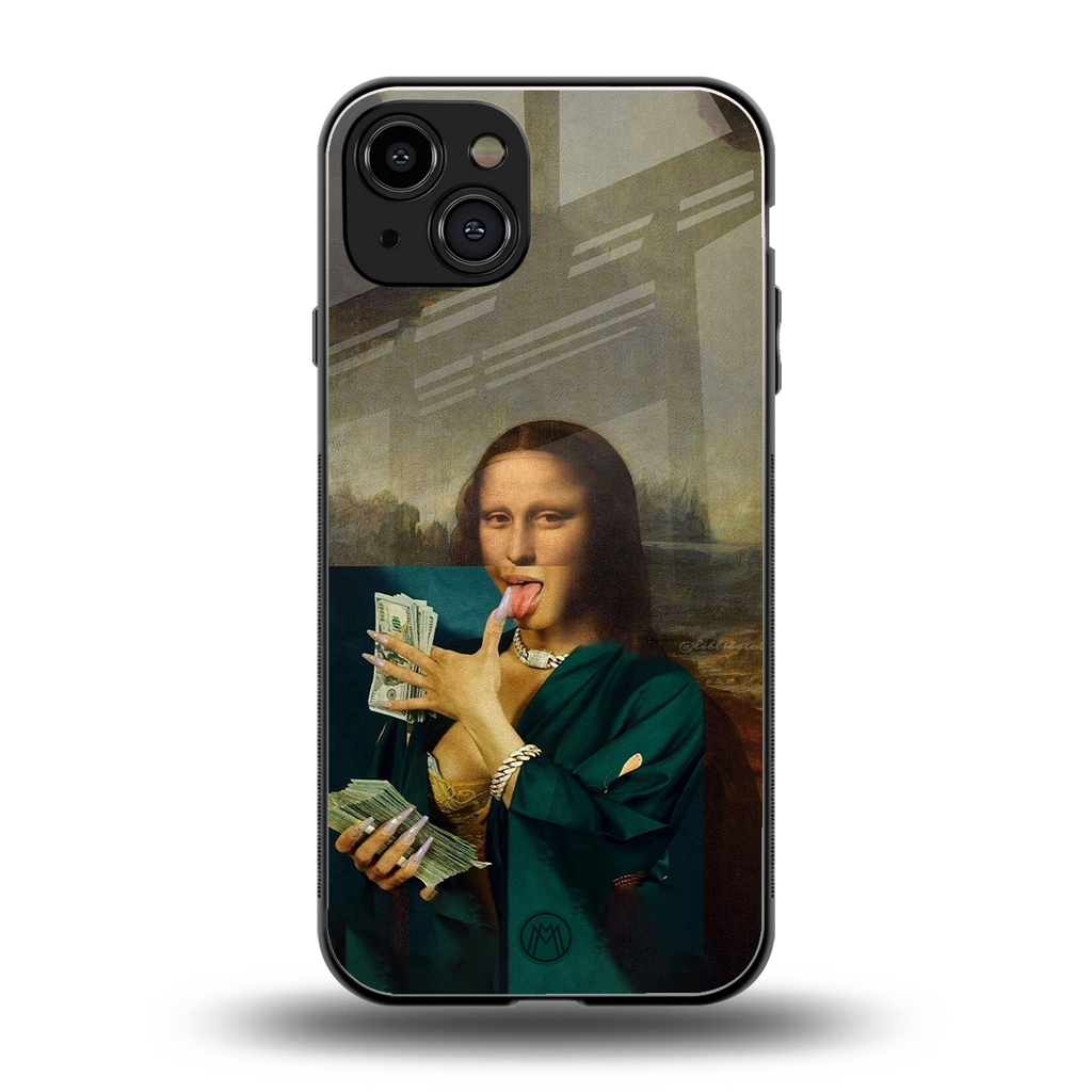 money lisa back phone cover | glass case for iphone 15