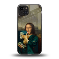 money lisa back phone cover | glass case for iphone 15
