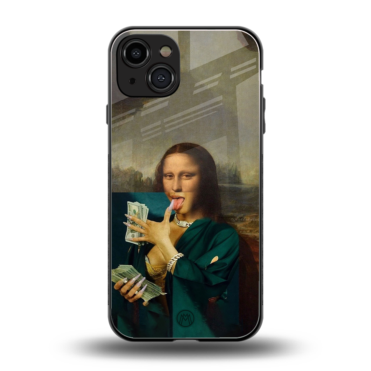 money lisa back phone cover | glass case for iphone 15
