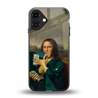 money lisa back phone cover | glass case for iphone 16 plus