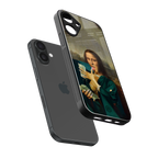 money lisa back phone cover | glass case for iphone 16 plus
