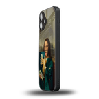 money lisa back phone cover | glass case for iphone 16 plus