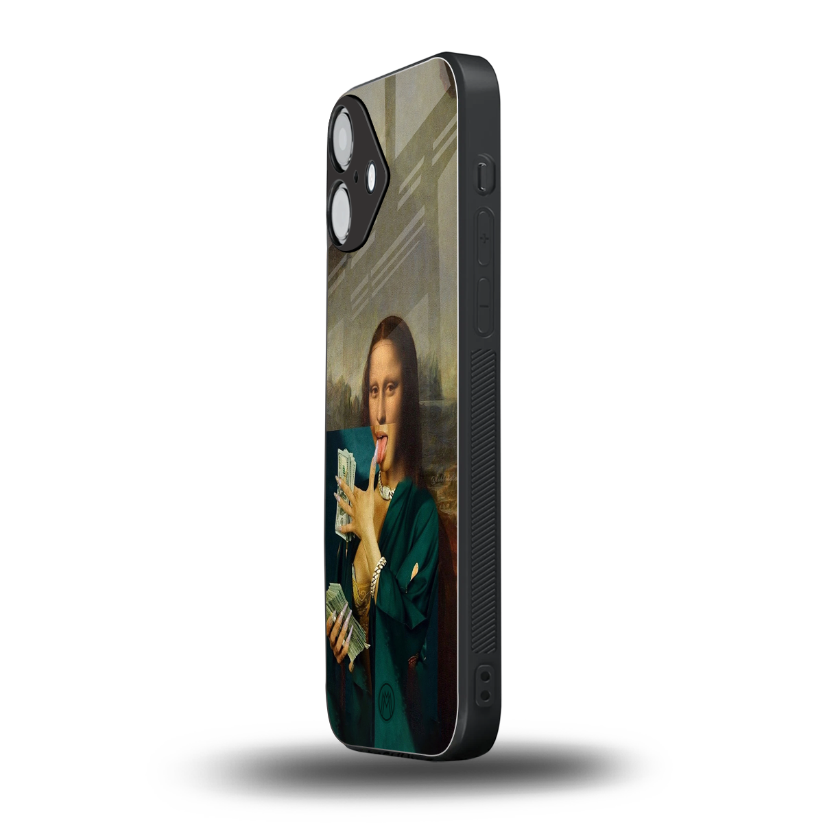 money lisa back phone cover | glass case for iphone 16 plus