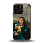 money lisa back phone cover | glass case for iphone 16 pro