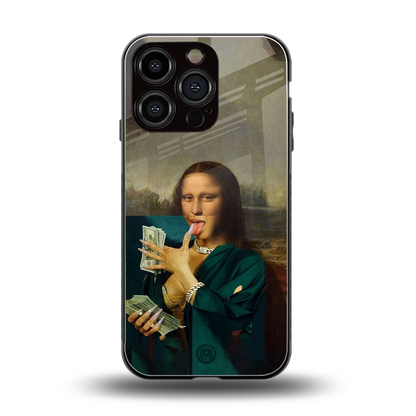 money lisa back phone cover | glass case for iphone 16 pro