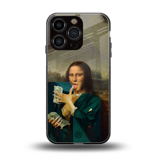 money lisa back phone cover | glass case for iphone 16 pro