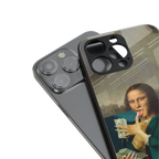 money lisa back phone cover | glass case for iphone 14 pro