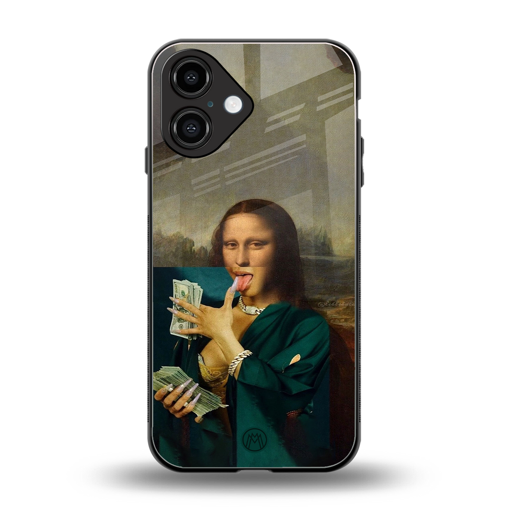 money lisa back phone cover | glass case for iphone 16