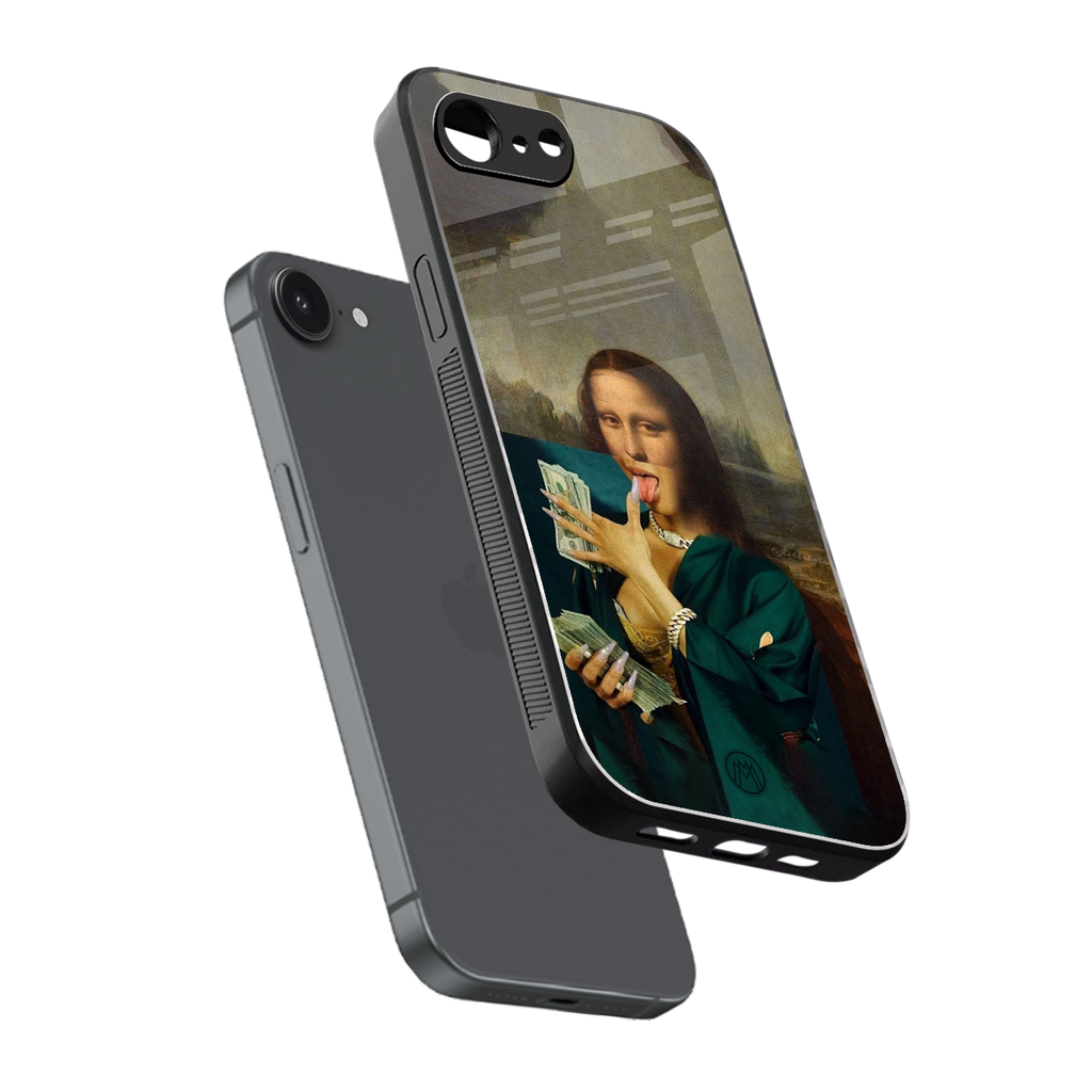 money lisa back phone cover | glass case for iphone 16e