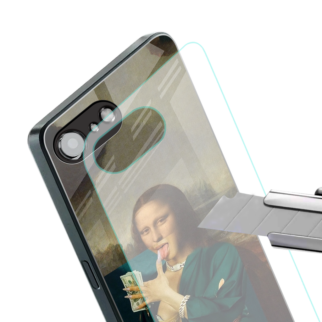 money lisa back phone cover | glass case for iphone 16e