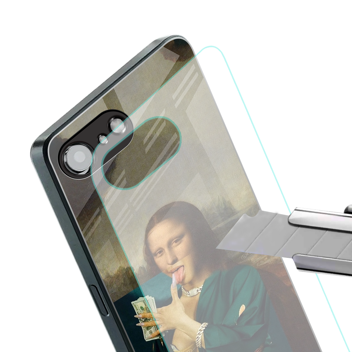 money lisa back phone cover | glass case for iphone 16e