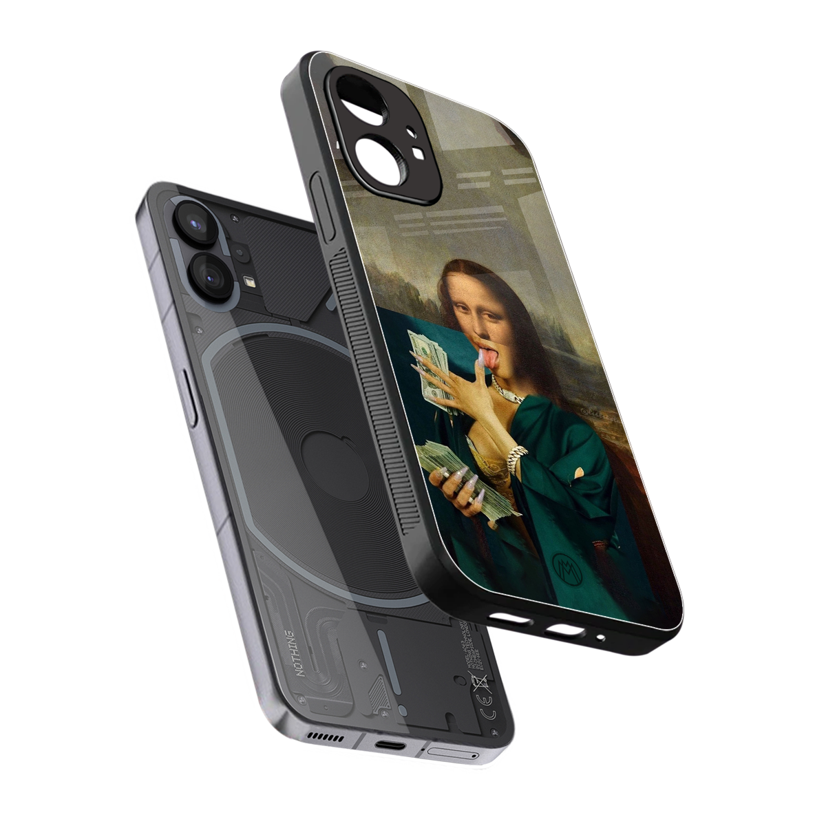 money lisa back phone cover | glass case for nothing phone 1