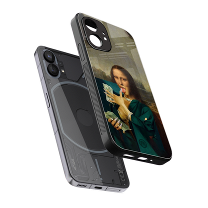 money lisa back phone cover | glass case for nothing phone 1