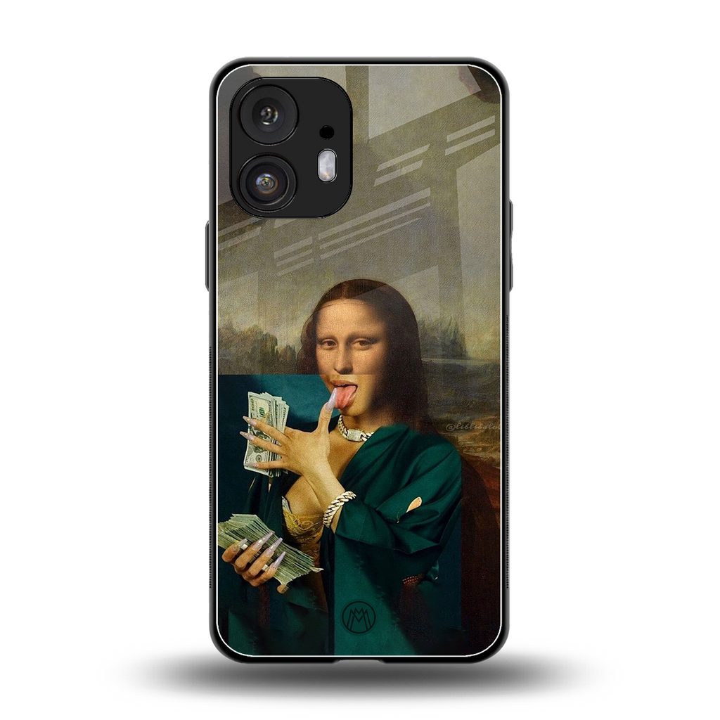 money lisa back phone cover | glass case for nothing phone 2