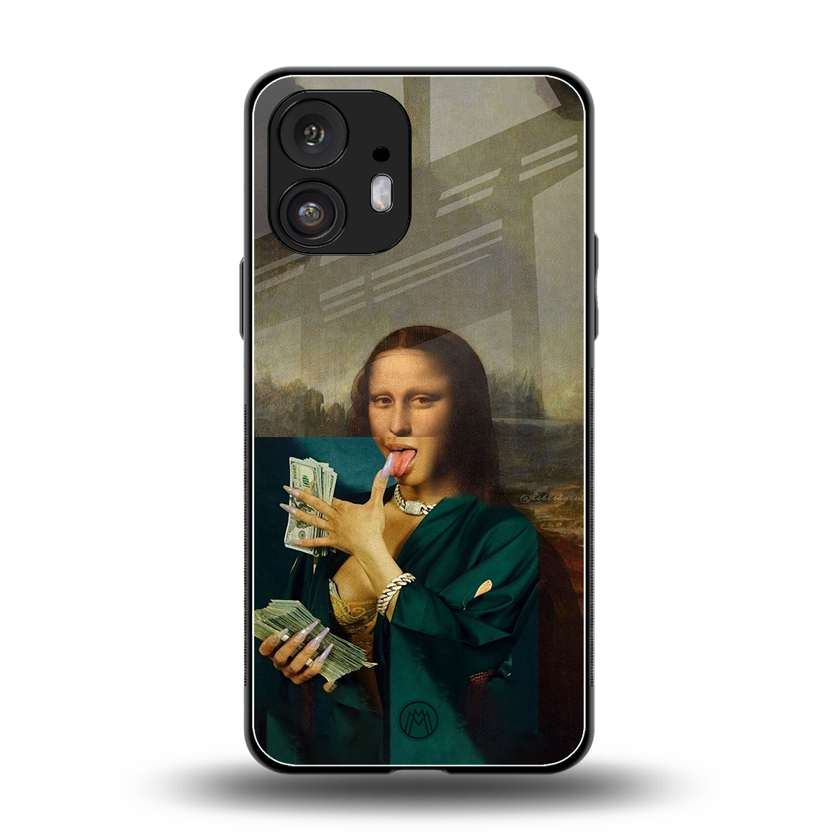 money lisa back phone cover | glass case for nothing phone 2