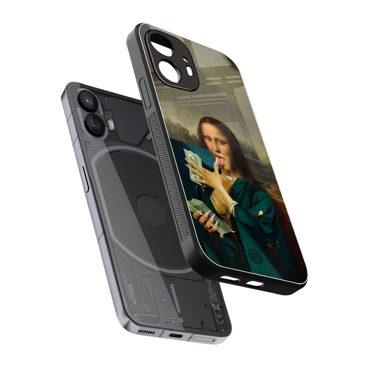 money lisa back phone cover | glass case for nothing phone 2