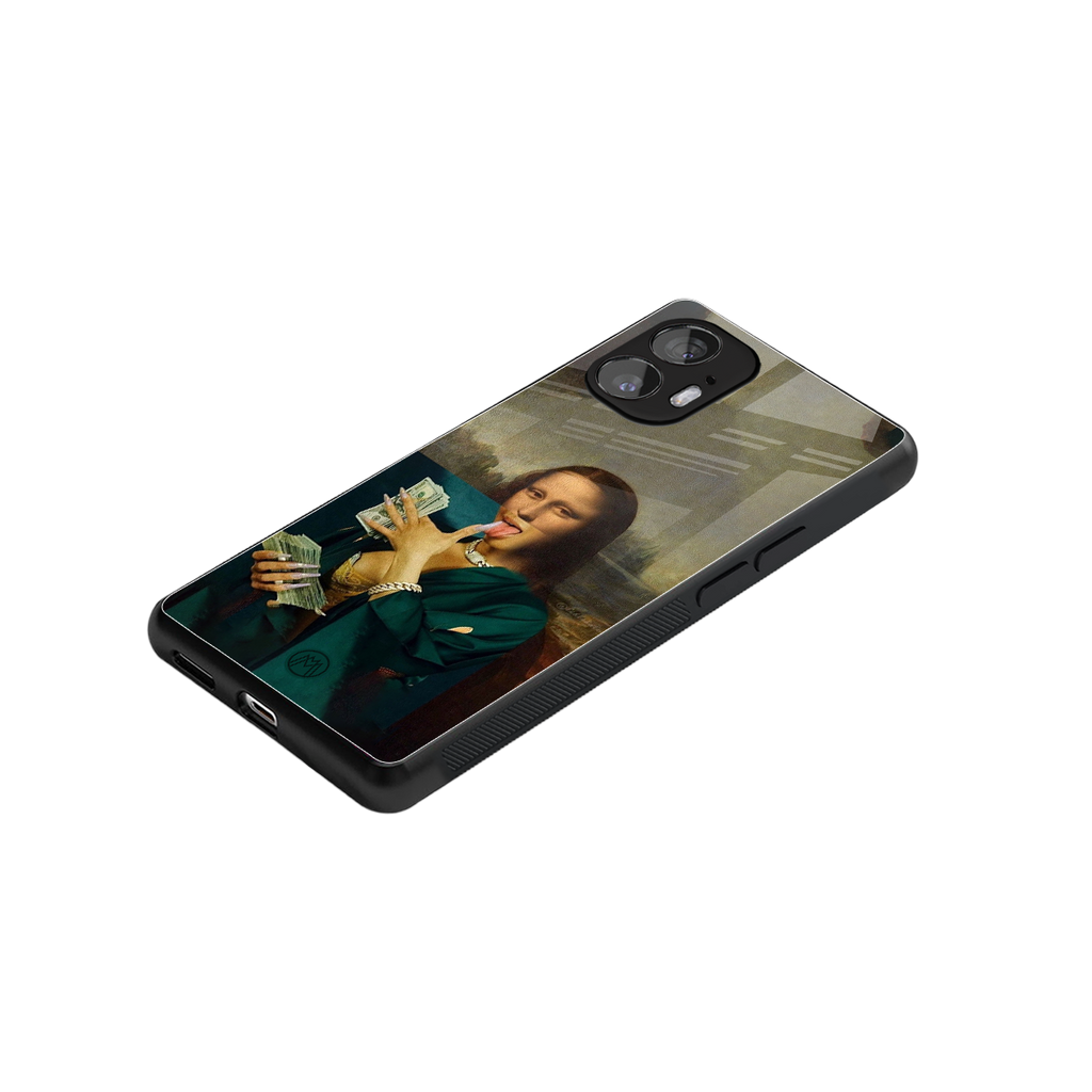 money lisa back phone cover | glass case for nothing phone 2