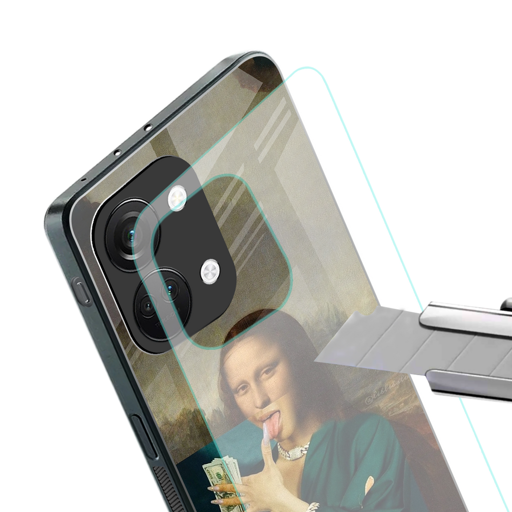 money lisa back phone cover | glass case for oneplus nord 3