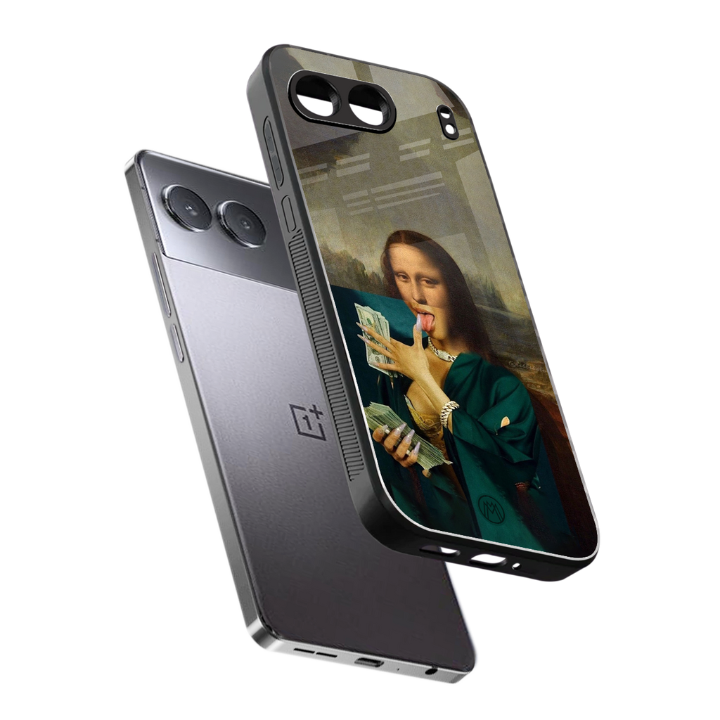 money lisa back phone cover | glass case for oneplus nord 4