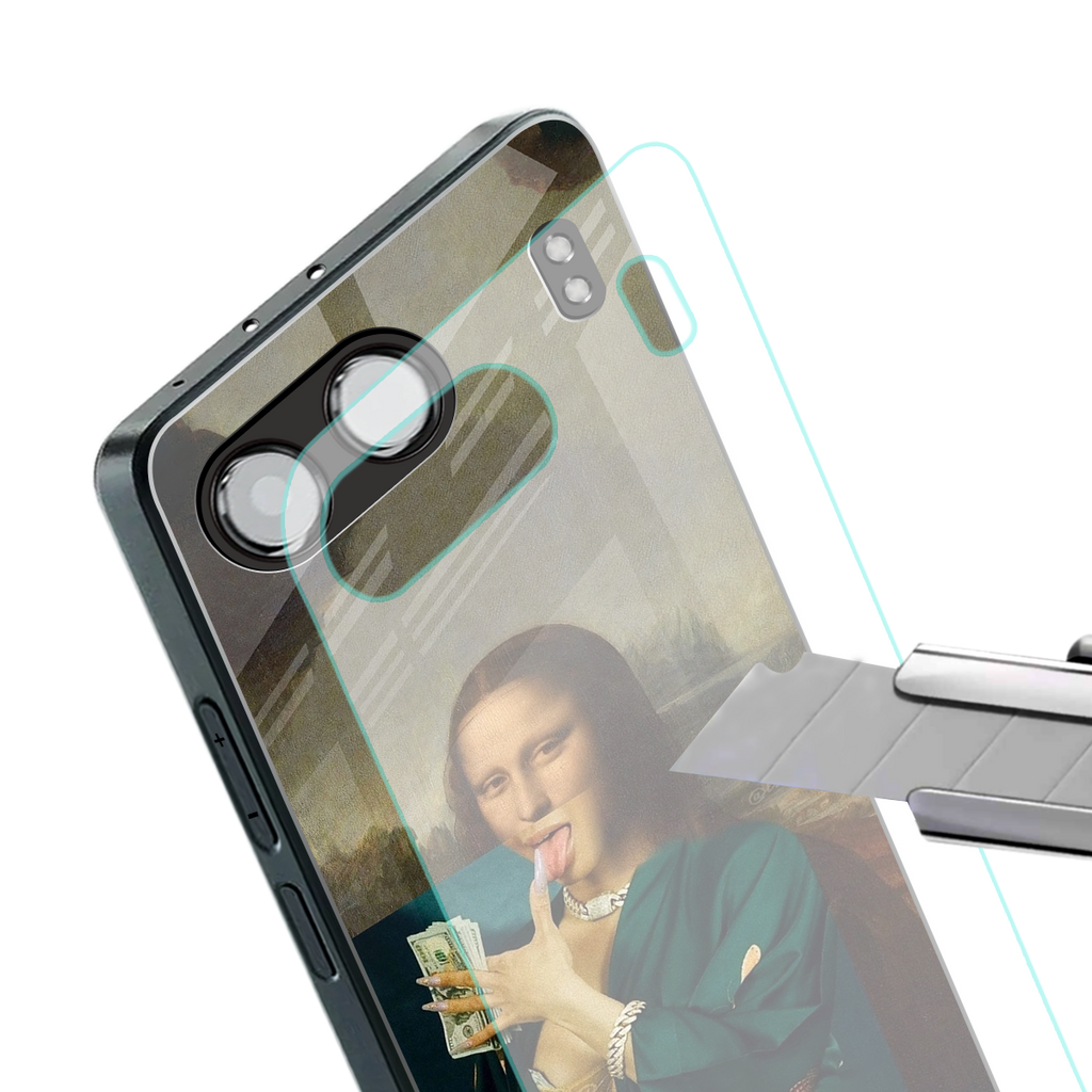 money lisa back phone cover | glass case for oneplus nord 4