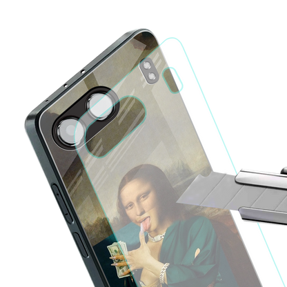 money lisa back phone cover | glass case for oneplus nord 4