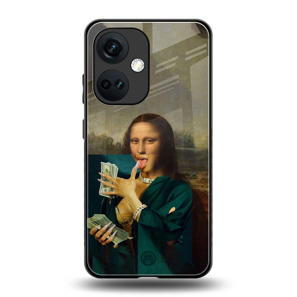 money lisa back phone cover | glass case for oneplus nord ce 3